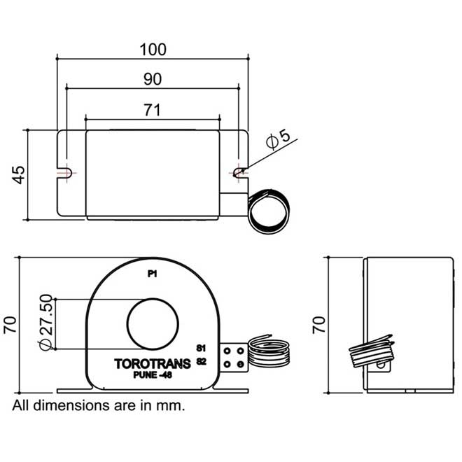 Toroidal Current Transformer Toro Omega